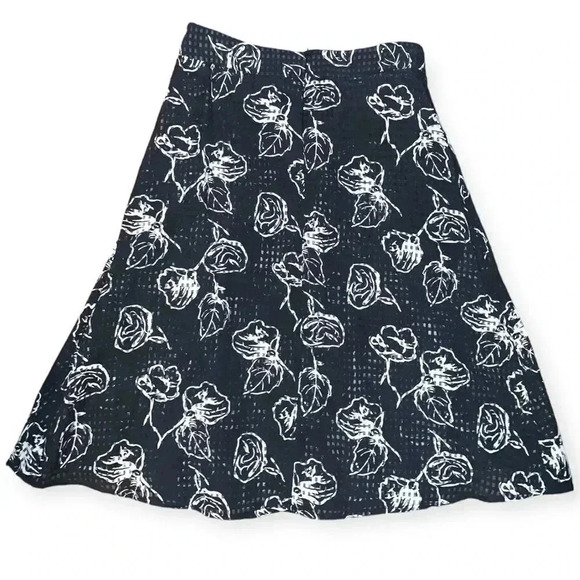 Lapis rose checkerpane midi skirt - Picture 4 of 4